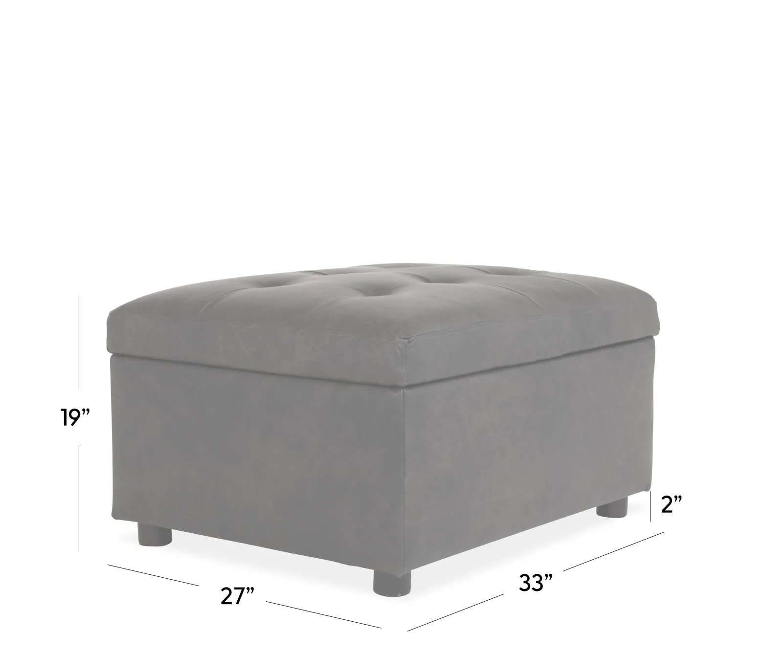 Noah Storage Cocktail Ottoman - Telluride