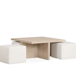 Oasis Bunching Coffee Table & Ottomans