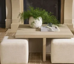Oasis Bunching Coffee Table & Ottomans