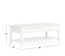 Outer Banks Coffee Table - Pure White