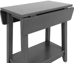 Outer Banks Drop Leaf Side Table - Heather Gray