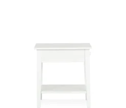 Outer Banks End Table - Pure White
