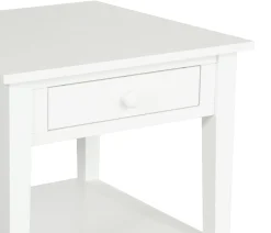 Outer Banks End Table - Pure White