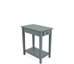 Outer Banks End Table w/ Starfish Knob - Ocean Blue
