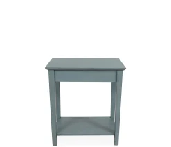 Outer Banks End Table w/ Starfish Knob - Ocean Blue