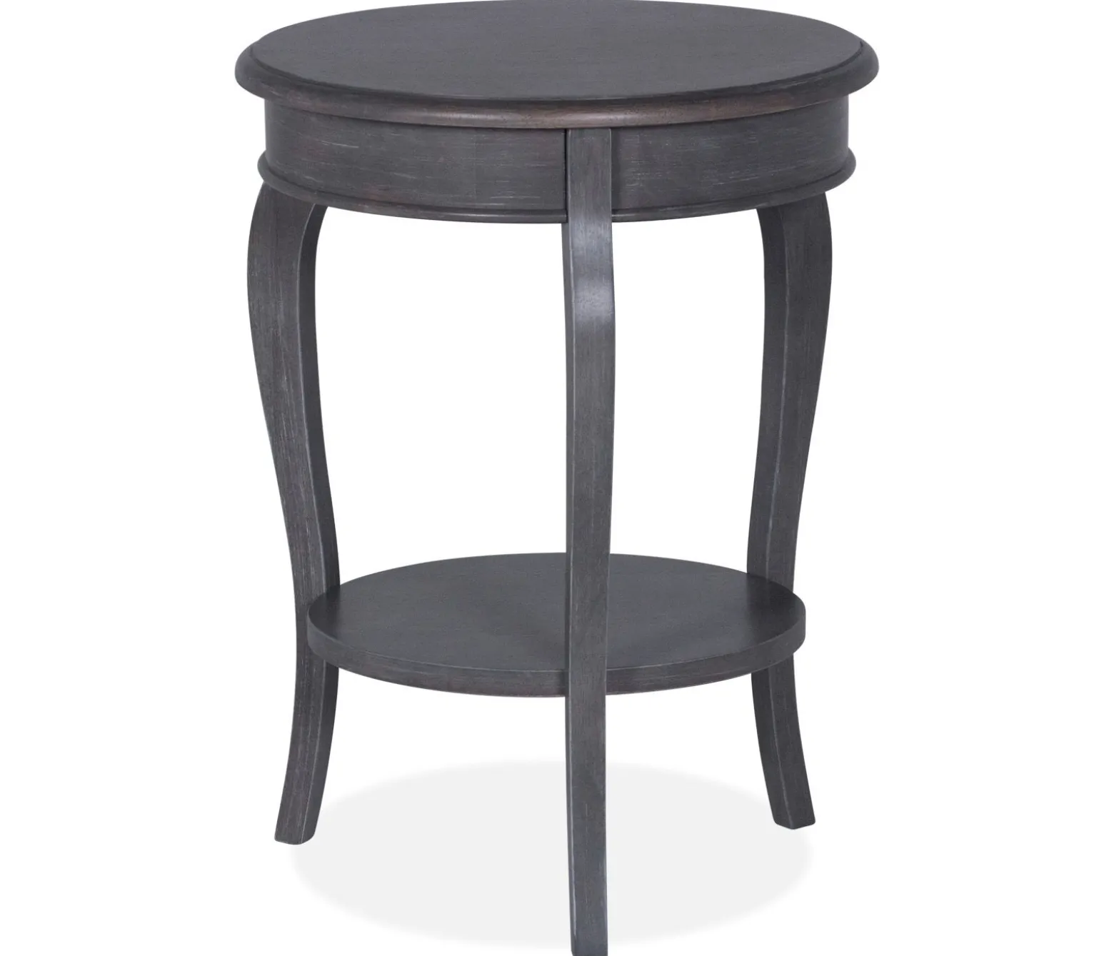 Outer Banks Round End Table - Heather Gray