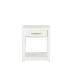 Palisades End Table - White