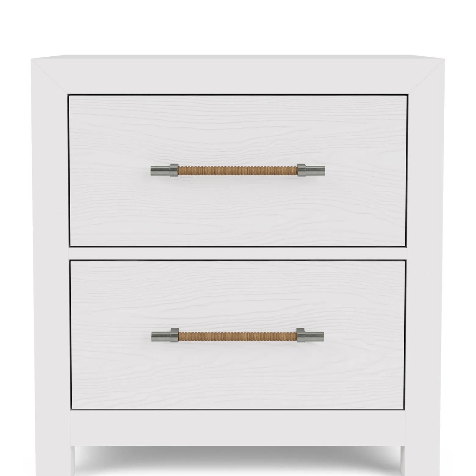 Palisades Two Drawer Nightstand - White