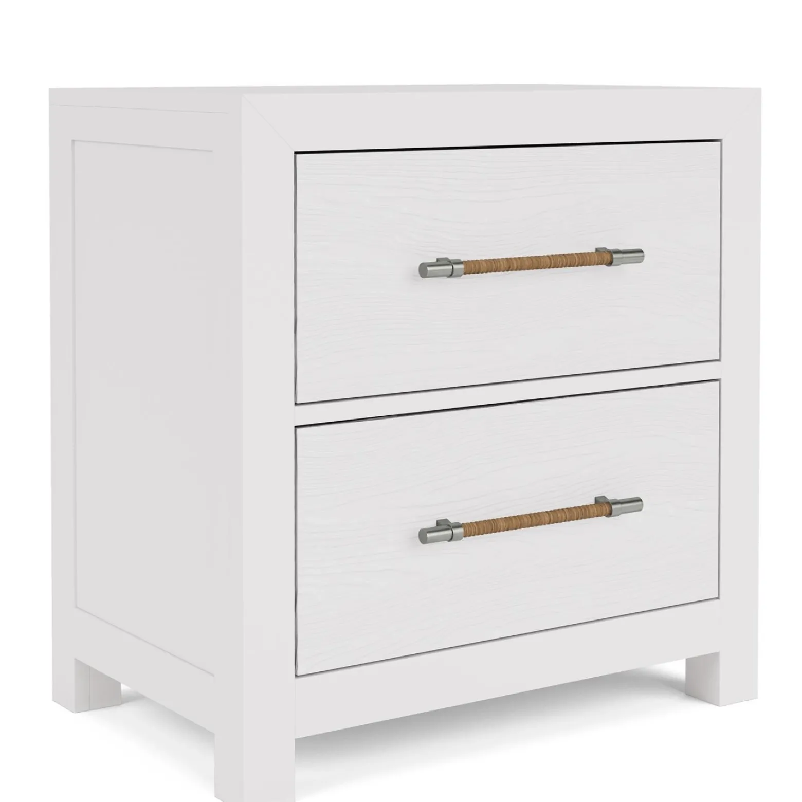 Palisades Two Drawer Nightstand - White