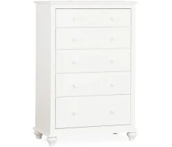Pocasset 5-Drawer Chest - White