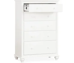 Pocasset 5-Drawer Chest - White