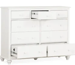 Pocasset 9-Drawer Dresser - White