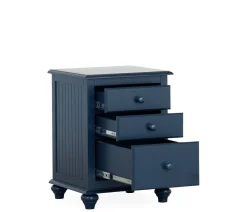 Pocasset 3-Drawer Nightstand - Denim