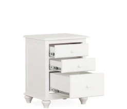 Pocasset 3-Drawer Nightstand - White