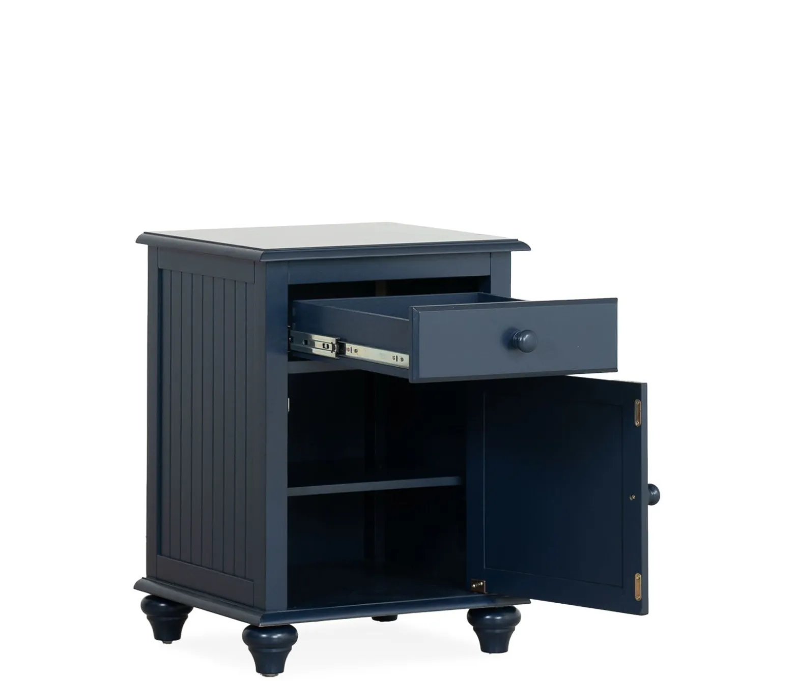 Pocasset 1-Drawer Nightstand - Denim