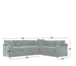 Rhodes 2-Piece Sectional - RSE 3 Seat End and LSE Corner