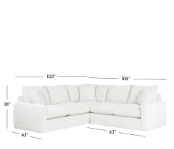 Santana 2-Piece Sectional - LSE 3 Seat Corner with RSE 2 Seat End