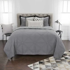 Sims Grey Quilt Set - Full/Queen