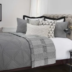 Sims Grey Quilt Set - Full/Queen