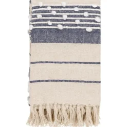 Slubby Throw - Navy