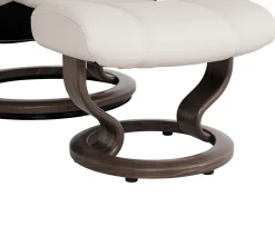 Stressless® Consul Large Classic Chair & Ottoman - Batick Cream