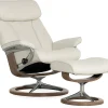 Stressless® Paul Medium Chair & Ottoman