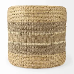 Striped Pouf