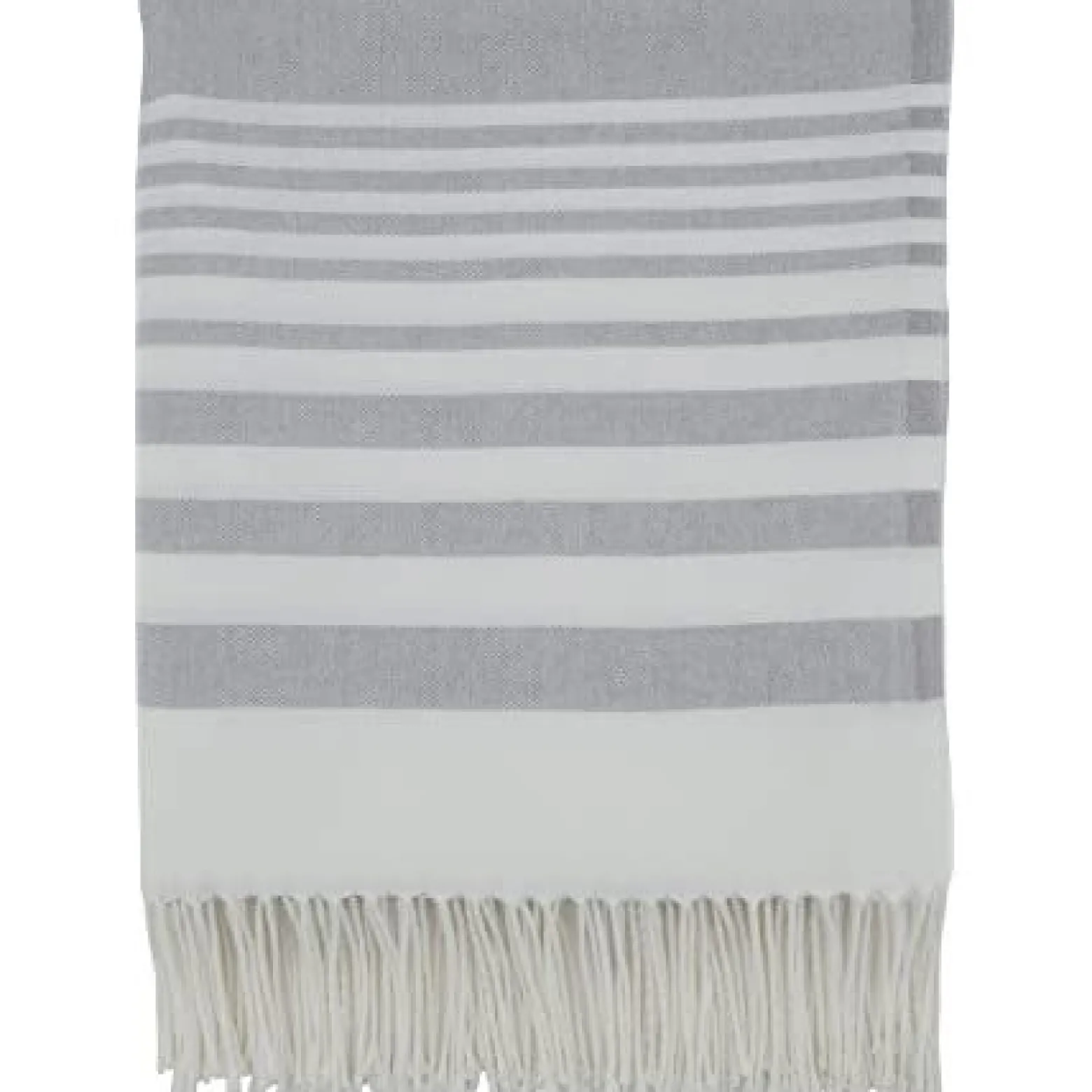 Striped Throw - Grey