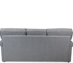 Stuart Sofa and Chaise Ottoman Set - Gray