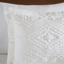 Teton 3-Piece Embroidered Plush Coverlet Set - Full/Queen