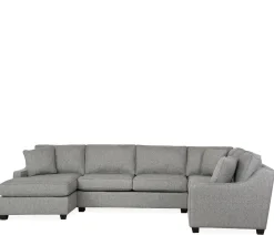 Twilight 3-Piece Sectional RHF Sofa w/ Armless Apt. Sofa, LHF Chaise