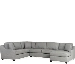 Twilight 3-Piece Sectional LHF Sofa w/ Armless Apt. Sofa, RHF Chaise