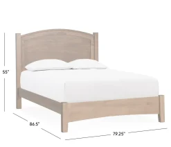 Wellington King Bed - Almond
