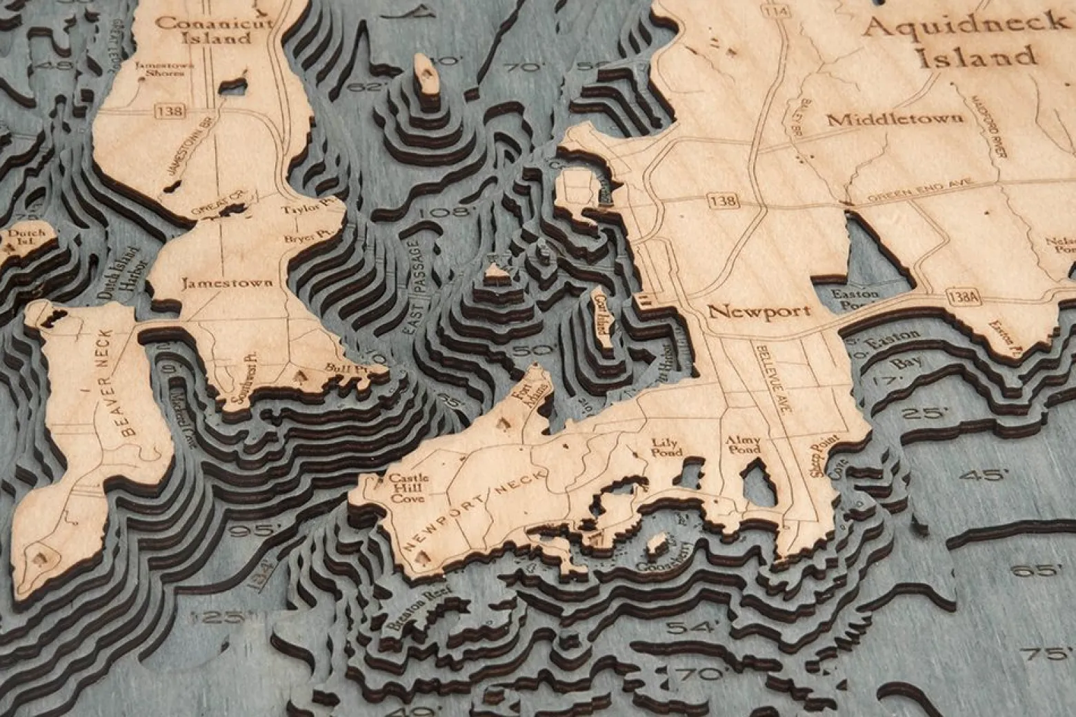 Wood Chart Grey – Narragansett/Newport