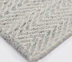 Zigzag Rug - Silver - 5' x 7'6